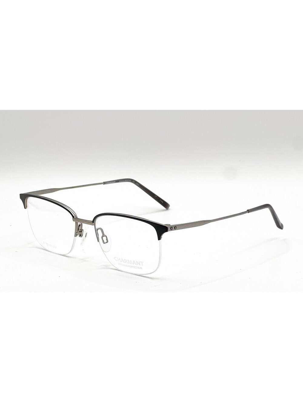 Charmant CH29116 Gr Gray Semi Rimless Authentic Eyeglass Frames 51-18